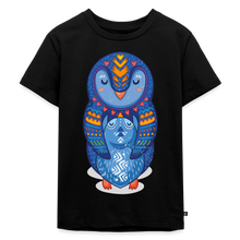 Lade das Bild in den Galerie-Viewer, Kinder Premium T-Shirt - Pinguin Mama mit Baby - Schwarz
