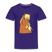 Lade das Bild in den Galerie-Viewer, Kinder Premium T-Shirt mit Pferdekopf - Lila
