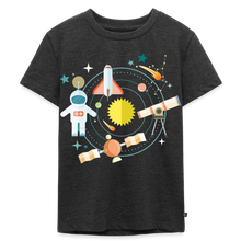 Lade das Bild in den Galerie-Viewer, Kinder Premium T-Shirt - Raumfahrt und Weltall - Anthrazit meliert
