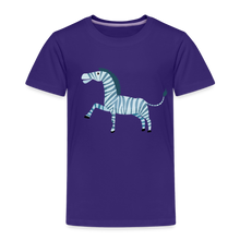 Lade das Bild in den Galerie-Viewer, Kinder Premium T-Shirt - Zebra - Lila
