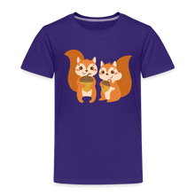 Lade das Bild in den Galerie-Viewer, Kinder Premium T-Shirt - Eichhörnchen - Lila
