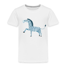 Lade das Bild in den Galerie-Viewer, Kinder Premium T-Shirt - Zebra - Weiß
