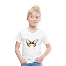 Lade das Bild in den Galerie-Viewer, Kinder Premium T-Shirt mit Schmetterling - Weiß
