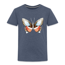 Lade das Bild in den Galerie-Viewer, Kinder Premium T-Shirt mit Schmetterling - Blau meliert
