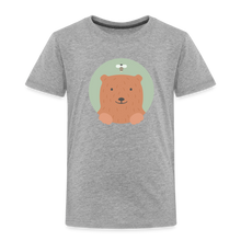 Lade das Bild in den Galerie-Viewer, Kinder Premium T-Shirt - Bär und Biene - Grau meliert
