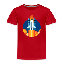 Lade das Bild in den Galerie-Viewer, Kinder Premium T-Shirt - Space Shuttle startet - Rot

