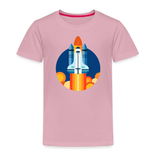 Lade das Bild in den Galerie-Viewer, Kinder Premium T-Shirt - Space Shuttle startet - Hellrosa
