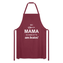 Lade das Bild in den Galerie-Viewer, Kochschürze für Damen - bei MAMA schmeckt&#39;s am besten! - Bordeaux
