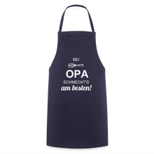 Lade das Bild in den Galerie-Viewer, Kochschürze für Männer - bei OPA schmeckt&#39;s am besten! - Navy
