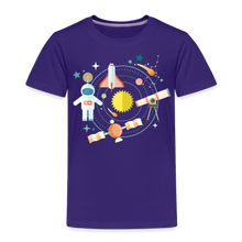 Lade das Bild in den Galerie-Viewer, Kinder Premium T-Shirt - Raumfahrt und Weltall - Lila
