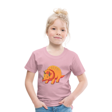 Lade das Bild in den Galerie-Viewer, Kinder Premium T-Shirt - Dino Triceratops - Hellrosa
