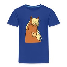 Lade das Bild in den Galerie-Viewer, Kinder Premium T-Shirt mit Pferdekopf - Königsblau
