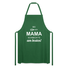 Lade das Bild in den Galerie-Viewer, Kochschürze für Damen - bei MAMA schmeckt&#39;s am besten! - Grün
