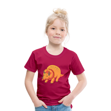 Lade das Bild in den Galerie-Viewer, Kinder Premium T-Shirt - Dino Triceratops - dunkles Pink
