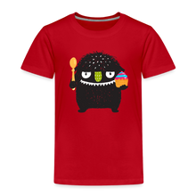 Lade das Bild in den Galerie-Viewer, Kinder Premium T-Shirt - Kuchen Monster - Rot
