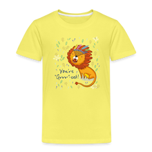Lade das Bild in den Galerie-Viewer, Kinder Premium T-Shirt - Du bist großartig! - Gelb
