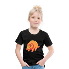 Lade das Bild in den Galerie-Viewer, Kinder Premium T-Shirt - Dino Triceratops - Schwarz
