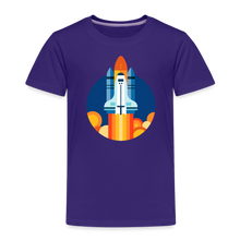 Lade das Bild in den Galerie-Viewer, Kinder Premium T-Shirt - Space Shuttle startet - Lila
