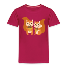 Lade das Bild in den Galerie-Viewer, Kinder Premium T-Shirt - Eichhörnchen - dunkles Pink
