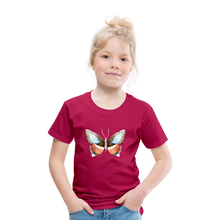 Lade das Bild in den Galerie-Viewer, Kinder Premium T-Shirt mit Schmetterling - dunkles Pink

