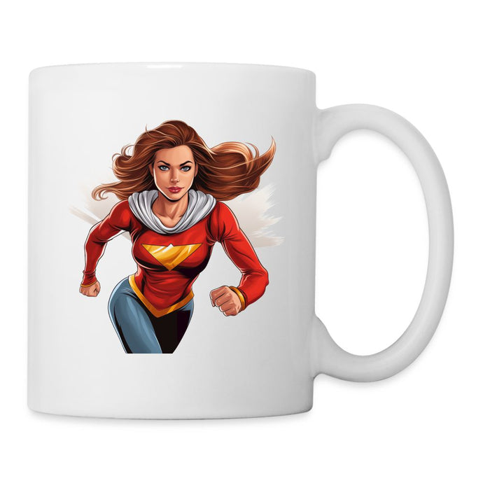 Tasse -  Mama und nur ein anderes Wort für Superheldin - weiß