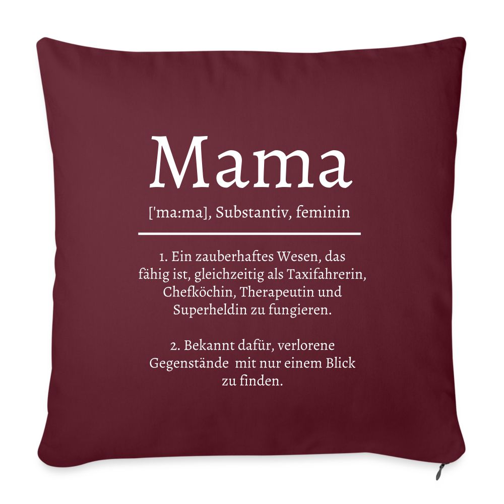 Kissen - Definition Mama - Burgunderrot