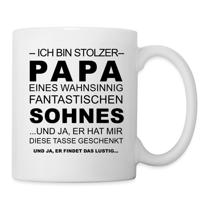 Tasse - Ich bin stolzer Papa - weiß