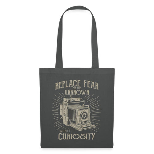 Jutebeutel Vintage mit Kamera - Graphite