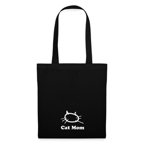 Stoffbeutel Cat Mom - Schwarz