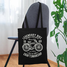 Lade das Bild in den Galerie-Viewer, Vintage Jutebeutel Legendary Bike - Schwarz
