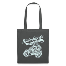 Lade das Bild in den Galerie-Viewer, Vintage Stoffbeutel Moto Racer - Graphite
