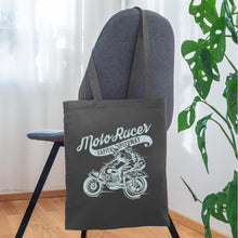 Lade das Bild in den Galerie-Viewer, Vintage Stoffbeutel Moto Racer - Graphite
