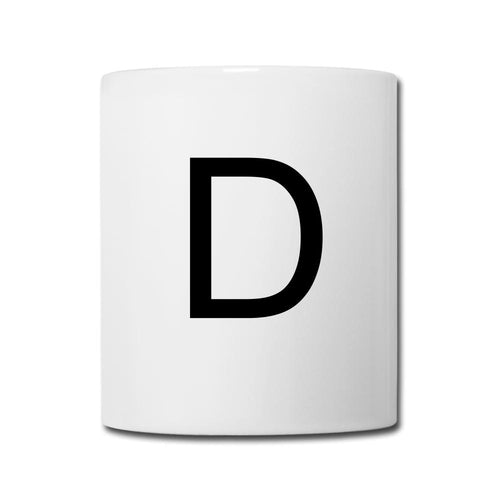 Design Letters Buchstaben D - Weiß