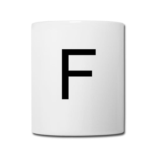 Design Letters Buchstaben F - Weiß