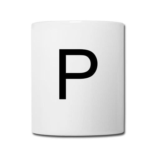 Design Letters Buchstaben P - Weiß