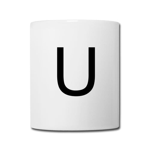 Design Letters Buchstaben U - Weiß