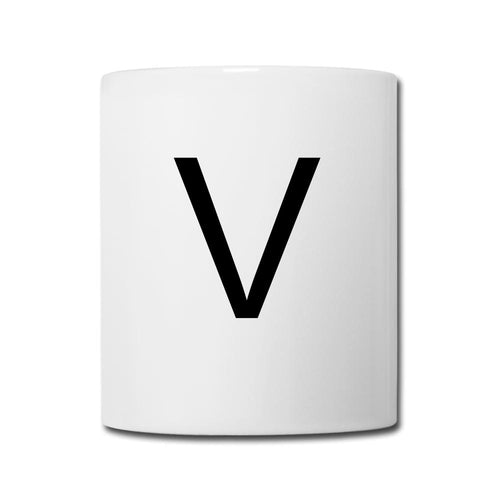 Design Letters Buchstaben V - Weiß