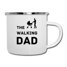 Lade das Bild in den Galerie-Viewer, Emaille-Tasse - The Walking Dad - Weiß

