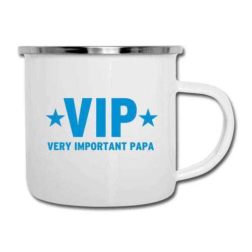 Emaille-Tasse - VIP Very Important Person - Weiß