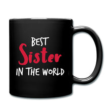 Lade das Bild in den Galerie-Viewer, Freundinnen Tasse - Best Sister in the World - Schwarz
