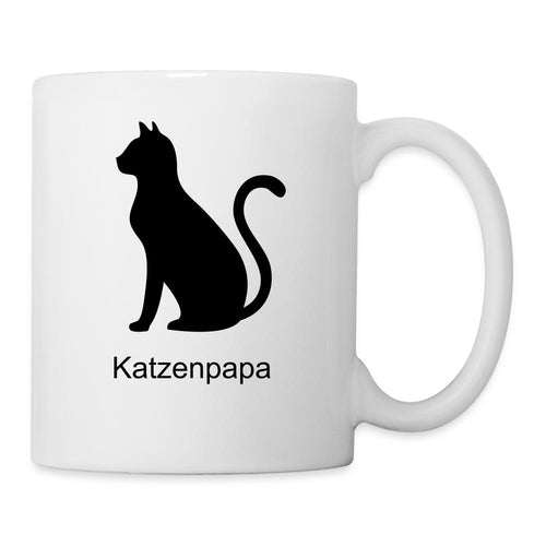 Katzenpapa Tasse - Weiß