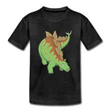 Lade das Bild in den Galerie-Viewer, Kinder T-Shirt - Dinosaurier Stegosaurus - Anthrazit
