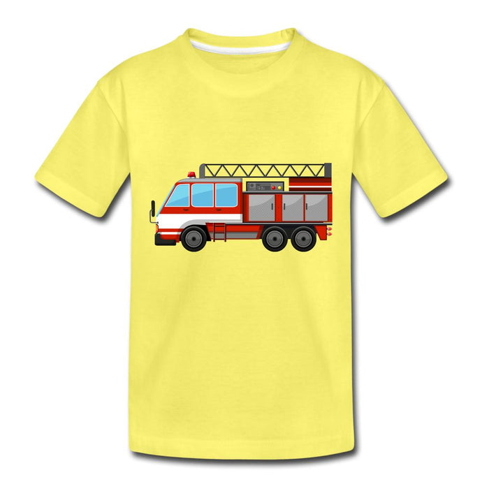 Kinder T-Shirt - Feuerwehr - Gelb