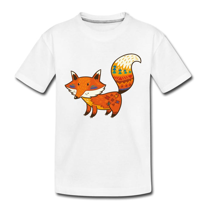 Kinder T-Shirt - Fuchs - Weiß