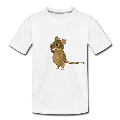 Kinder T-Shirt - Maus - Weiß