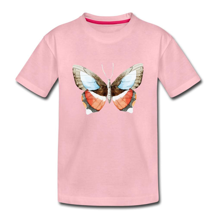 Kinder T-Shirt mit Schmetterling - Hellrosa