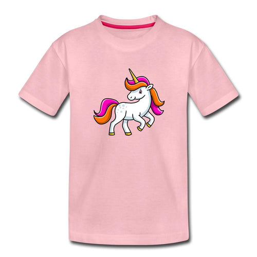 Kinder T-Shirt - Unicorn - Hellrosa