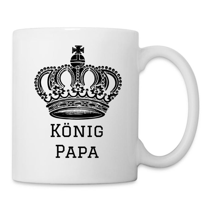 König Papa - Tasse weiß - Weiß