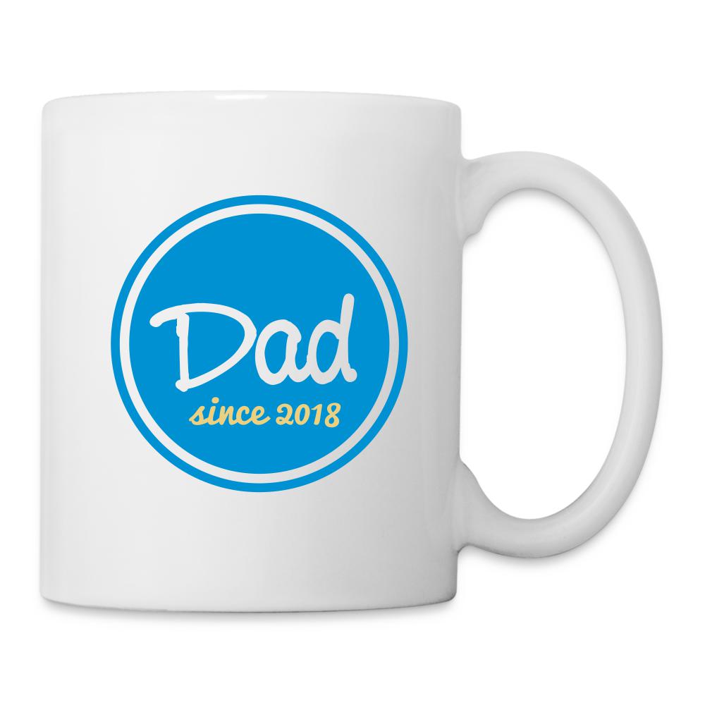 Papa Tasse weiß - Dad since 2018 - Weiß