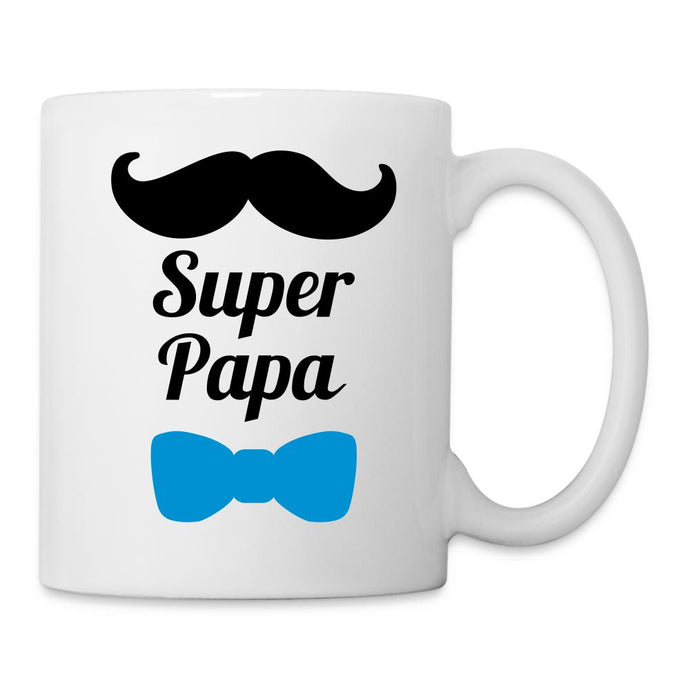 Papa Tasse weiß - Vatertag - Super Papa - Weiß